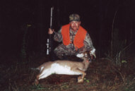 Ted with his muzzleloader doe